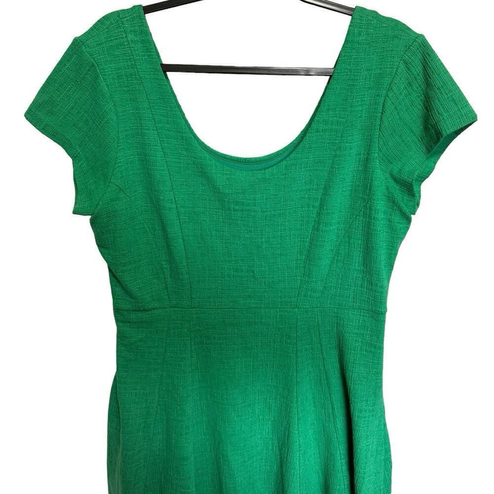 Maeve By Anthropologie Nova Green Skater Dress Size Large - Picture 4 of 11
